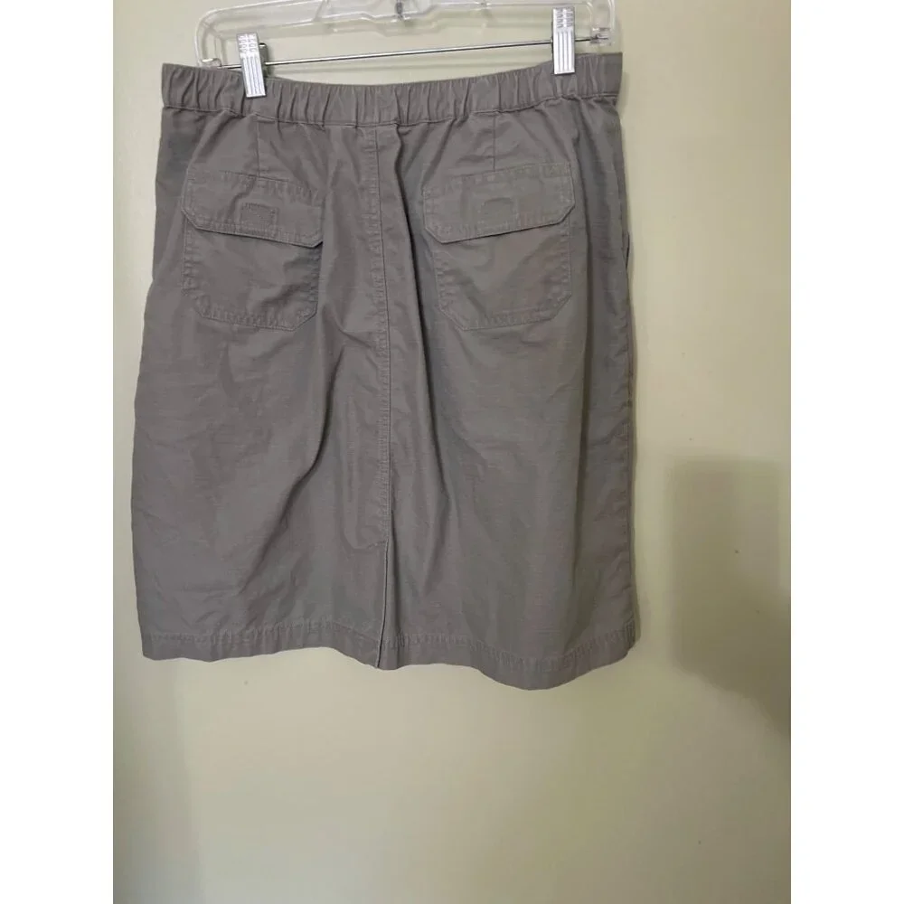 L.L. Bean Tipstop‎ Skirt 14  Hiking Outdoors Gorpcore Elastic Tan